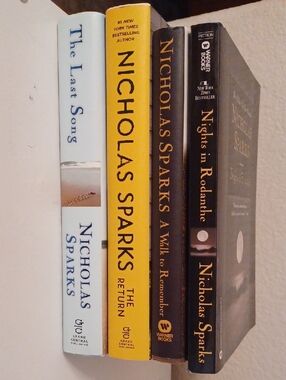 Nicholas Sparks Book Lot Of 4 The Return The Last Song A Walk To Remeber Nights